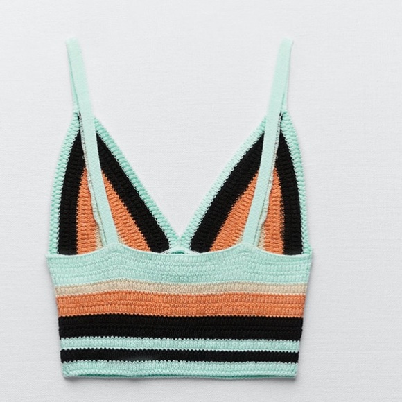 Zara Multicolored Knit top - Picture 8 of 10